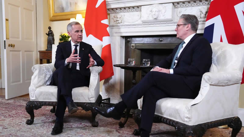 英国首相基尔·斯塔默与加拿大总理马克·卡尼