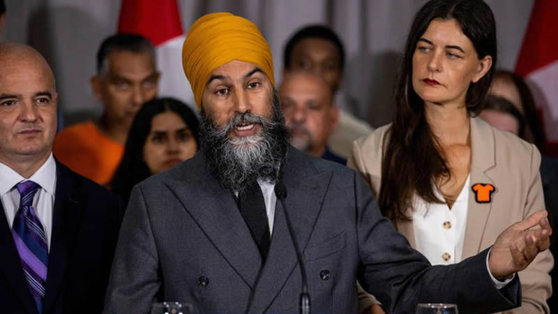 加拿大反对党新民主党（NDP）领袖贾格米特·辛格（Jagmeet Singh）