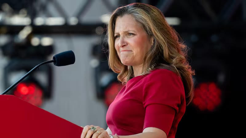 Minister of Finance and Deputy Prime Minister Chrystia Freeland